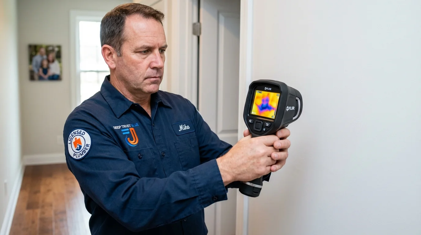 Thermal imaging leak detection by Johns Plumbing LLC in Nacogdoches